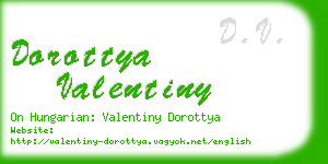 dorottya valentiny business card